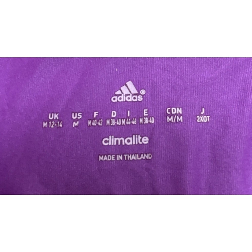 adidas Women's Purple Climalite Breathable Racerback Tank Top M - Picture 2 of 6